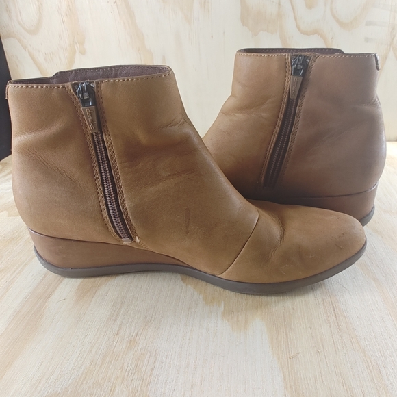 Dansko Wedge Bootie Womens Serenity Bootie Brown Leather Comfort Waterproof 38 - Picture 9 of 14
